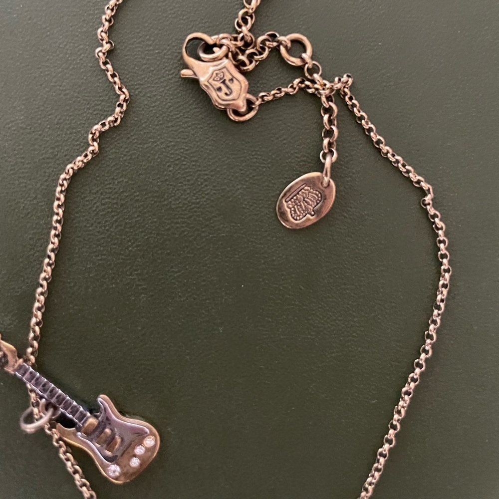 VINTAGE JUICY COUTURE ROCK N ROLL GUITAR NECKLACE